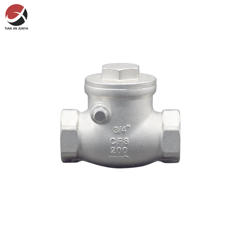 不(bu)鏽鋼内螺紋卧(wò)式單向止回閥(fa)